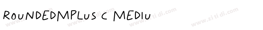 RoundedMplus1c Mediu字体转换